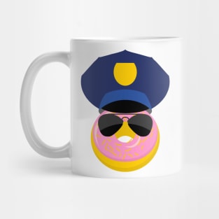 Police Donut Pink Frosting Mug